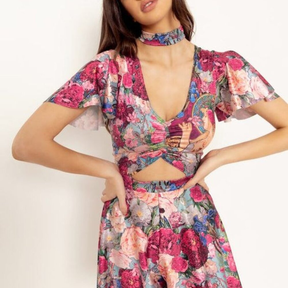 Fragrance Of Violets Rio Playsuit - L